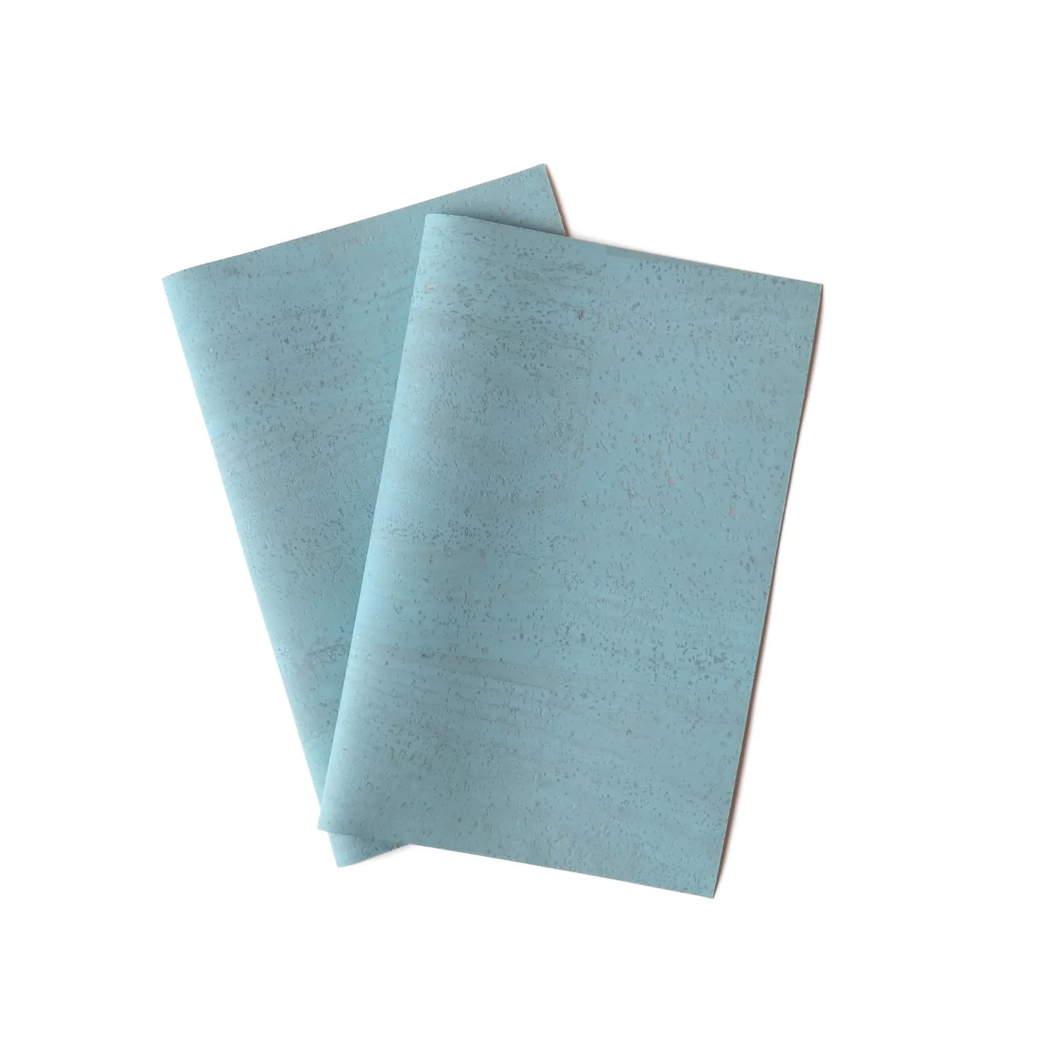 Korkleder Hellblau Muster