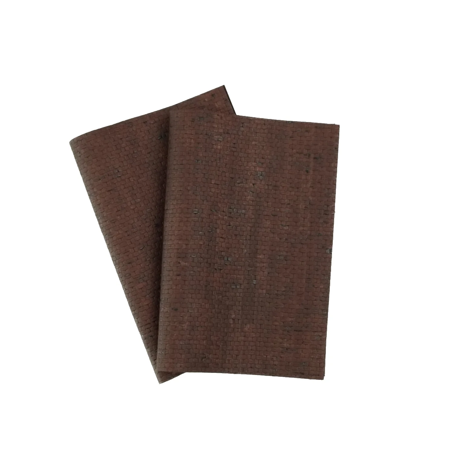 Korkleder Rattan Braun Muster